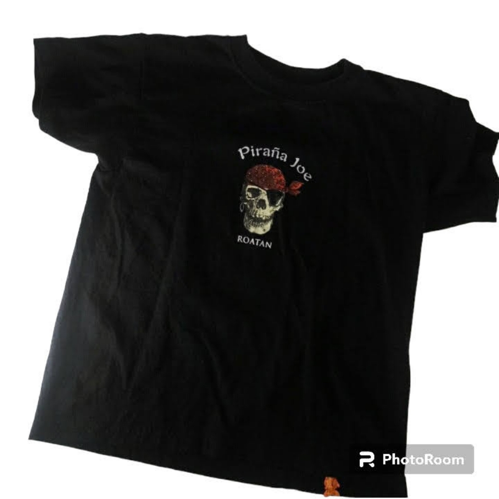 Pirana Joe Kids XL Black Tee